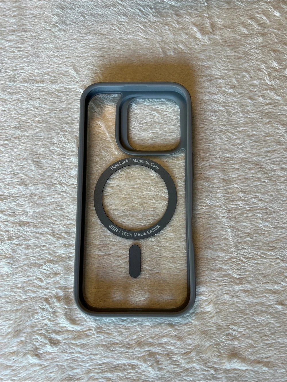 iPhone 16 Pro HaloLock Magnetic Clear and Gray Case